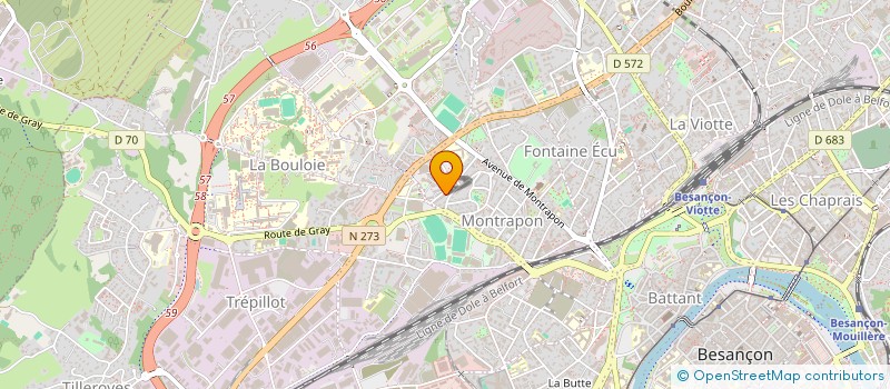 localisation de l'entreprise MONSIEUR MAISAM ALI  BESANCON