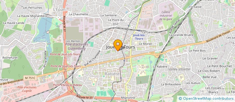 localisation de l'entreprise MONSIEUR MAITY PAZZE  JOUE-LES-TOURS