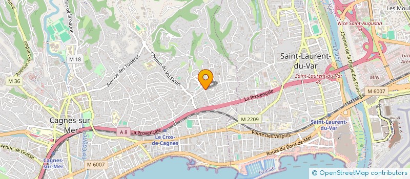 localisation de l'entreprise MONSIEUR MAJDI GUEDDA à CAGNES-SUR-MER
