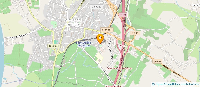 localisation de l'entreprise MONSIEUR MAJDI MANSI  SAINT-ANDRE-DE-CUBZAC