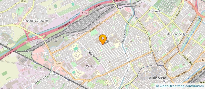 localisation de l'entreprise MONSIEUR MAJID BORDJI  MULHOUSE