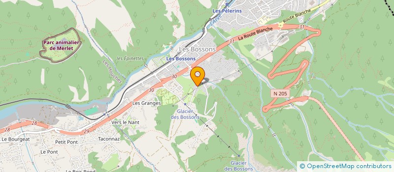 localisation de l'entreprise MONSIEUR MAJID BOUKAMEL  CHAMONIX-MONT-BLANC