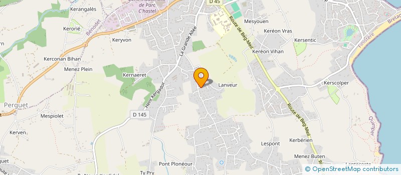 localisation de l'entreprise MONSIEUR MAJORIC BOURHIS  FOUESNANT