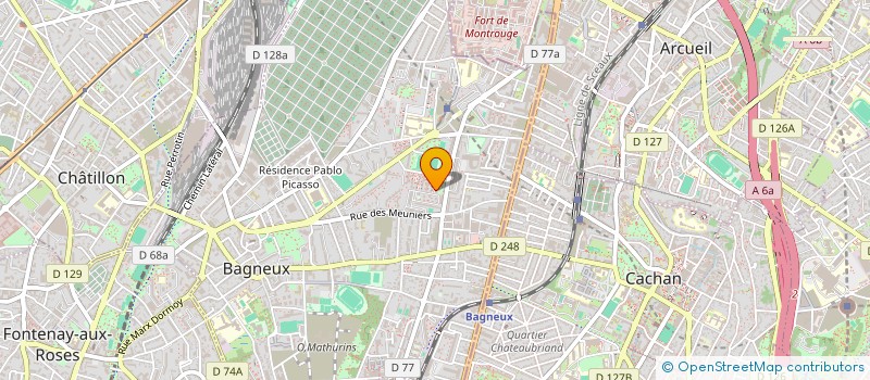 localisation de l'entreprise MONSIEUR MAKA NDIAYE à BAGNEUX