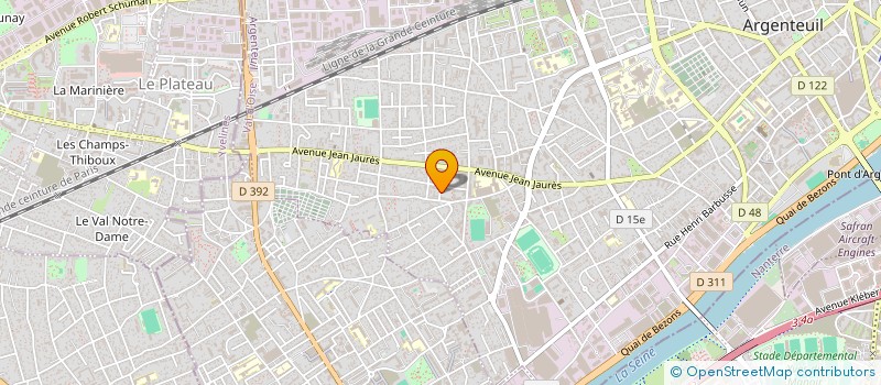 localisation de l'entreprise MONSIEUR MAKAN COULIBALY  ARGENTEUIL