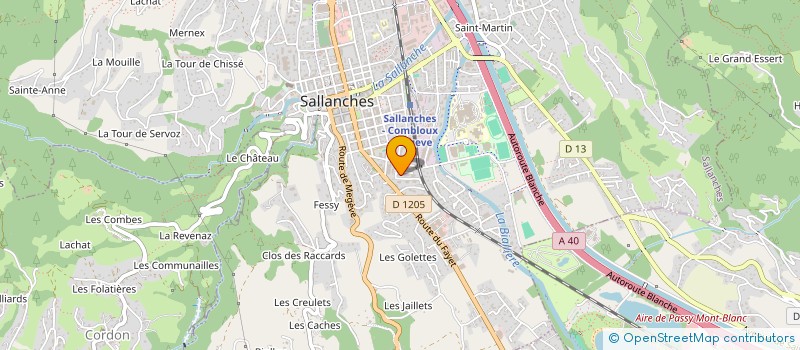 localisation de l'entreprise MONSIEUR MAKAN COULIBALY  SALLANCHES