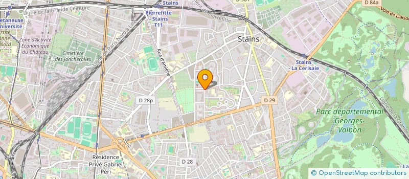 localisation de l'entreprise MONSIEUR MAKAN DIAWARA  STAINS