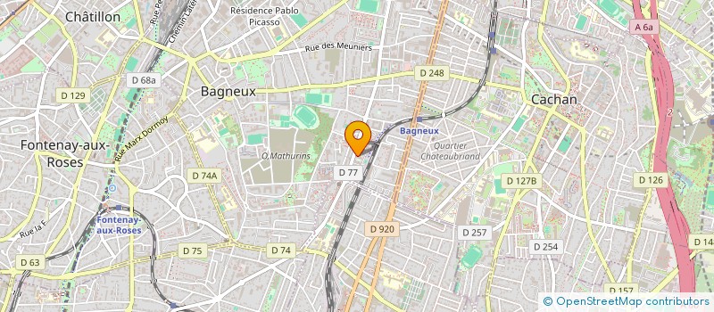localisation de l'entreprise MONSIEUR MAKAN NIAGATE  BAGNEUX