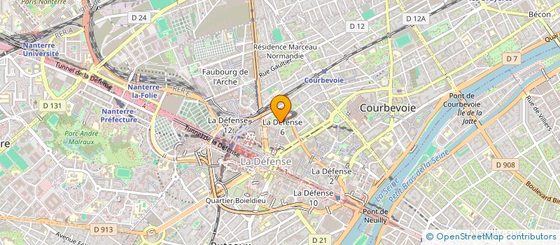 localisation de l'entreprise MONSIEUR MAKAN RAHSHENAS à COURBEVOIE