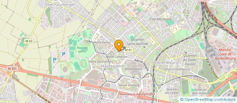 localisation de l'entreprise MONSIEUR MAKAN TOURE à STRASBOURG