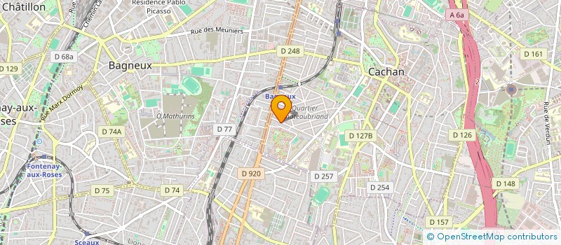 localisation de l'entreprise MONSIEUR MAKAN TRAORE  CACHAN