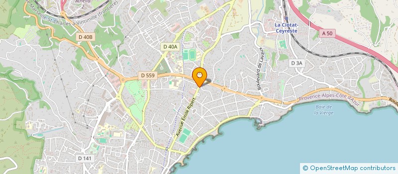localisation de l'entreprise MONSIEUR MAKHLOUF AIT DAHMANE à LA CIOTAT