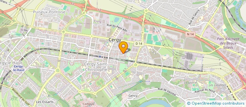 localisation de l'entreprise MONSIEUR MAKHLOUF ALMABOUADA  CERGY