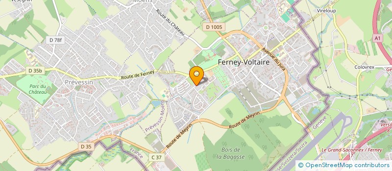 localisation de l'entreprise MONSIEUR MAKHLOUF BECHEKER  FERNEY-VOLTAIRE