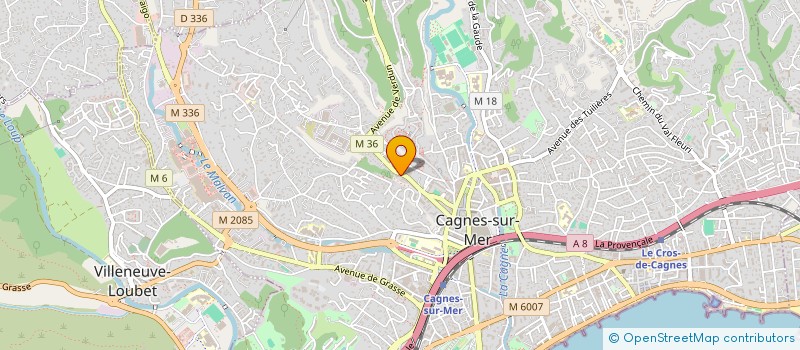 localisation de l'entreprise MONSIEUR MAKHLOUF CHAITI à CAGNES-SUR-MER