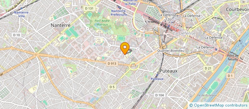 localisation de l'entreprise MONSIEUR MAKHLOUF HAMANE  NANTERRE