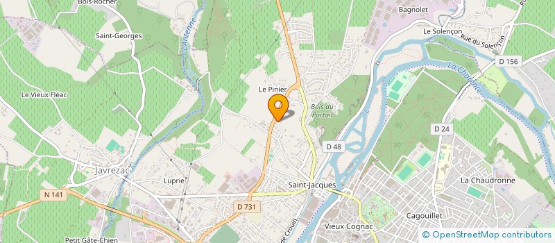 localisation de l'entreprise MONSIEUR MAKINE SAADI à COGNAC