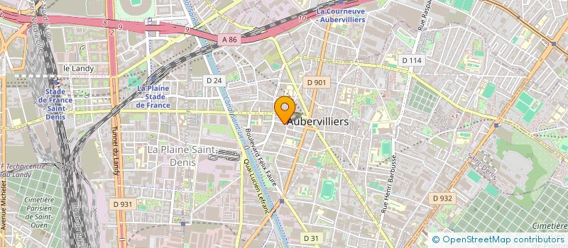 localisation de l'entreprise MONSIEUR MAKRAM BARBRI à AUBERVILLIERS
