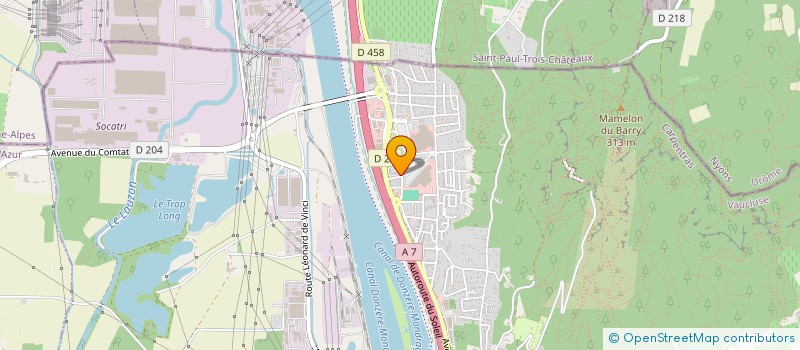 localisation de l'entreprise MONSIEUR MAKRAM FATNASSI  BOLLENE