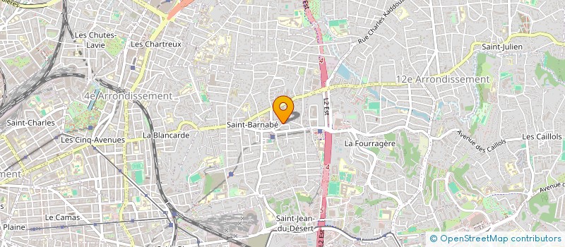 localisation de l'entreprise MONSIEUR MAKREM BOUSLAMA à MARSEILLE