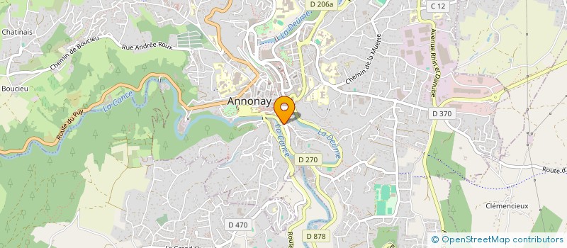 localisation de l'entreprise MONSIEUR MAKSUT CANSEV  ANNONAY