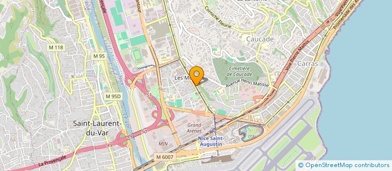 localisation de l'entreprise MONSIEUR MAKSYM DUDNYK  NICE