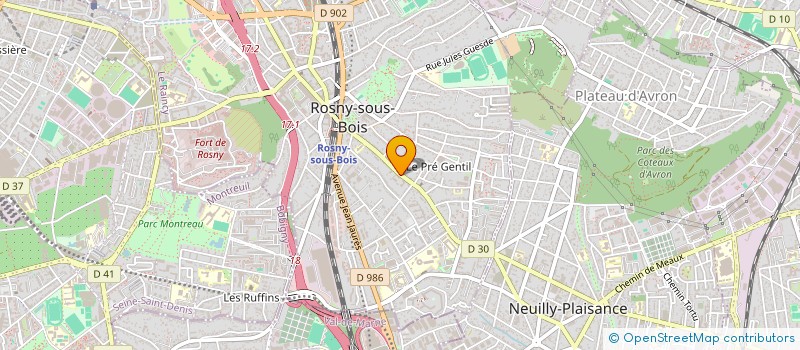 localisation de l'entreprise MONSIEUR MALAK HAMOUD  ROSNY-SOUS-BOIS