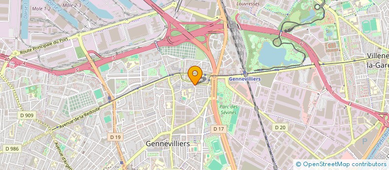 localisation de l'entreprise MONSIEUR MALAM BAKO  GENNEVILLIERS