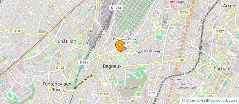 localisation de l'entreprise MONSIEUR MALCOLM BOUICHOU à BAGNEUX