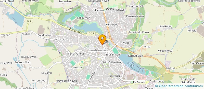 localisation de l'entreprise MONSIEUR MALCOLM BUGNY-BRAILLY  SAINT-RENAN