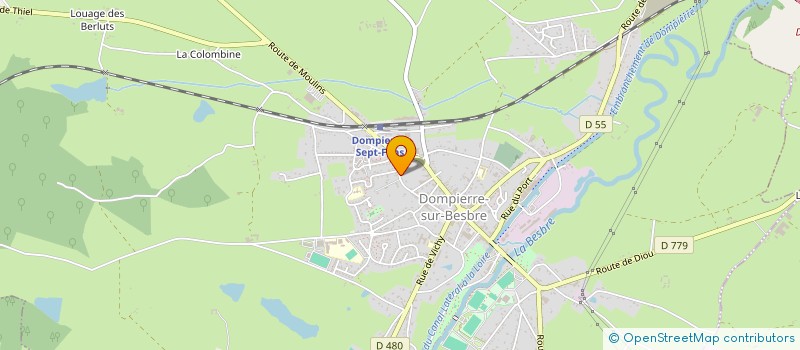 localisation de l'entreprise MONSIEUR MALCOLM CHEVILLOT  DOMPIERRE-SUR-BESBRE