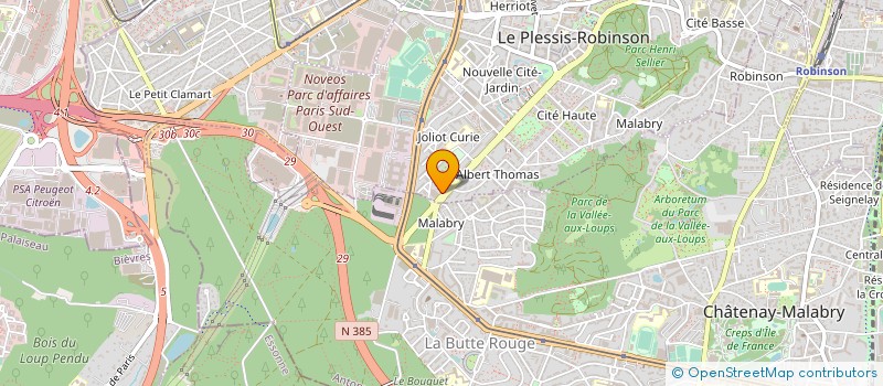 localisation de l'entreprise MONSIEUR MALCOLM MOINE  LE PLESSIS-ROBINSON