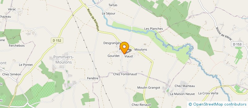 localisation de l'entreprise MONSIEUR MALCOLM WHITTAKER  POMMIERS-MOULONS