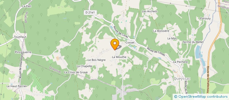 localisation de l'entreprise MONSIEUR MALCOM COMPTON BESHOP  QUEYSSAC