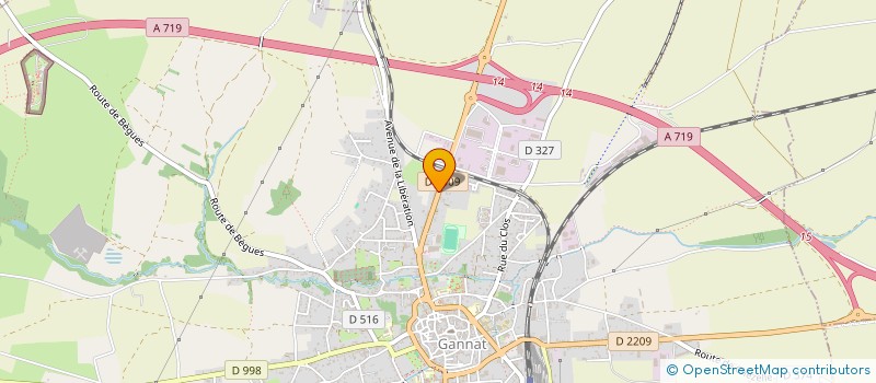 localisation de l'entreprise MONSIEUR MALCOM DEMESTRE  GANNAT