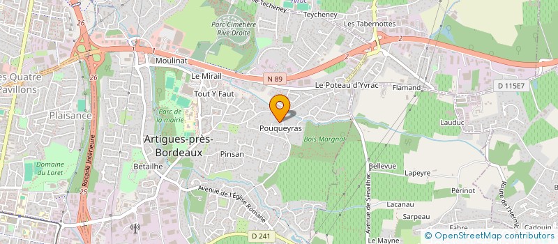 localisation de l'entreprise MONSIEUR MALCOM GAUDIER  ARTIGUES-PRES-BORDEAUX