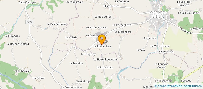 localisation de l'entreprise MONSIEUR MALCOM WOOD  SAINT-MARC-LE-BLANC