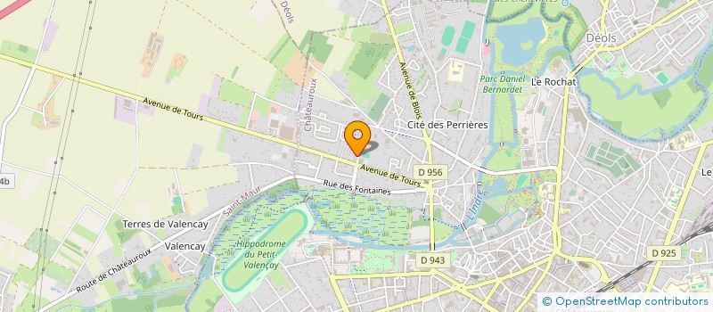 localisation de l'entreprise MONSIEUR MALCOME DELBARY à CHATEAUROUX
