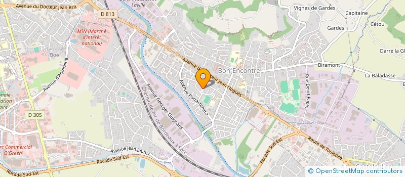 localisation de l'entreprise MONSIEUR MALEC KERBOUB  SAINT-HILAIRE-DE-LUSIGNAN