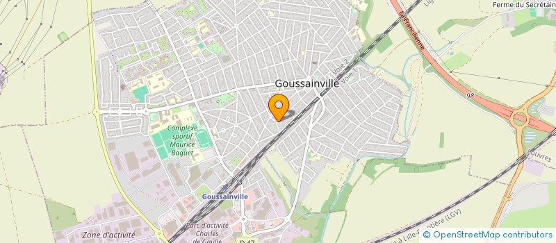 localisation de l'entreprise MONSIEUR MALEK ALIOUCHE  GOUSSAINVILLE