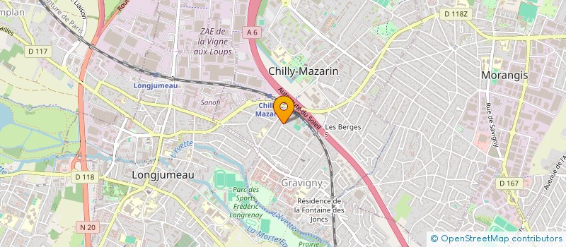 localisation de l'entreprise MONSIEUR MALEK BENZERZOUR à CHILLY-MAZARIN