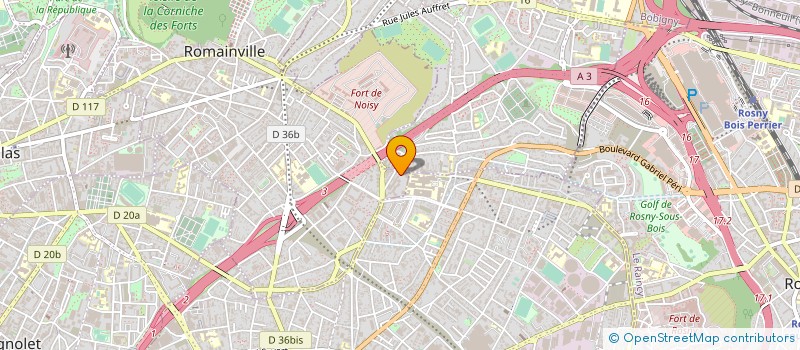 localisation de l'entreprise MONSIEUR MALEK BOUMEZOUED à ROMAINVILLE
