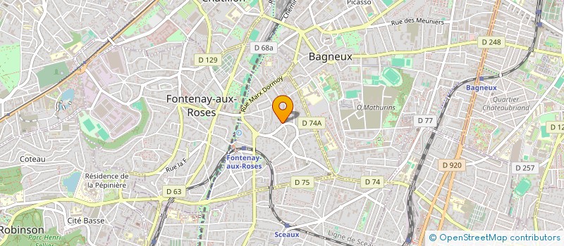 localisation de l'entreprise MONSIEUR MALEK GOUBAA à FONTENAY-AUX-ROSES