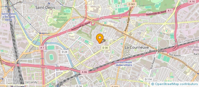 localisation de l'entreprise MONSIEUR MALEK MOKADDEM à LA COURNEUVE