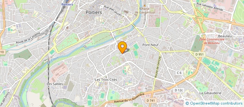 localisation de l'entreprise MONSIEUR MALEK MOREAU  POITIERS