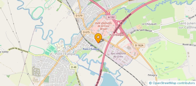 localisation de l'entreprise MONSIEUR MALEK OUARTI  PONT L'EVEQUE