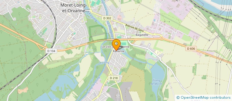 localisation de l'entreprise MONSIEUR MALEK SALEH MOHAMAD  MORET-LOING-ET-ORVANNE