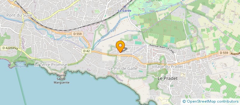 localisation de l'entreprise MONSIEUR MALEK TOUAT  LE PRADET