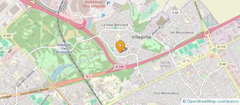 localisation de l'entreprise MONSIEUR MALEK ZERROUKI à VILLEPINTE
