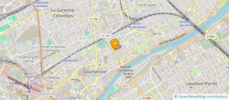 localisation de l'entreprise MONSIEUR MALICK BELGRINE à COURBEVOIE